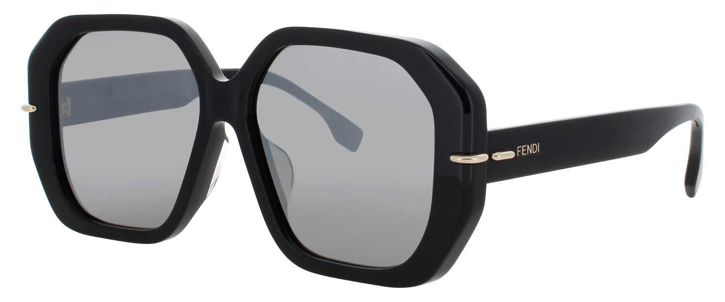 FENDI FE40173F Frame SHINY BLACK   Lens SMOKE MIRROR