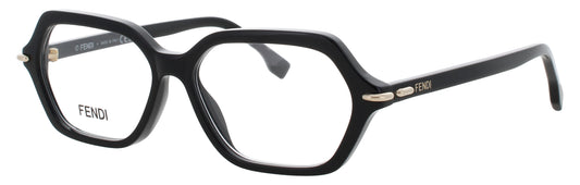 FENDI FE50125I Frame SHINY BLACK Lens DEMO