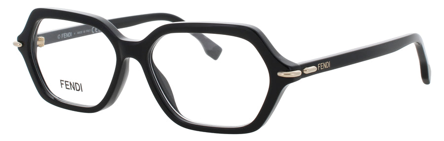 FENDI FE50125I Frame SHINY BLACK Lens DEMO