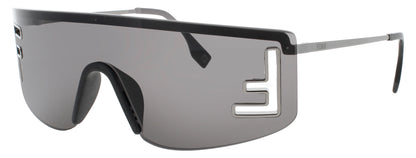 FENDI FE40168U Frame SHINY LIGHT RUTHENIUM Lens  SMOKE