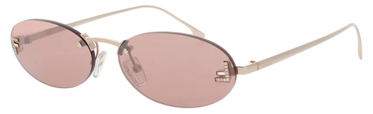 FENDI FE4075US Frame SHINY ROSE GOLD Lens BLUSH TINT