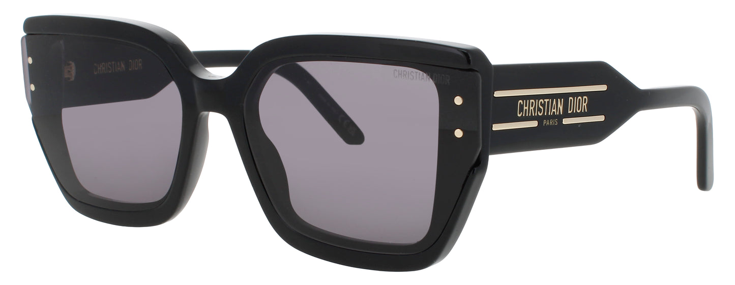 DIOR CD40208I Frame SHINY BLACK  Lens  SMOKE
