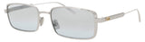 DIOR CD40210U Frame SHINY PALLADIUM  Lens BLUE MIRROR