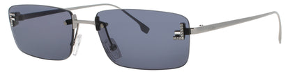 FENDI FE4172US Frame SHINY LIGHT RUTHENIUM Lens BLUE TINT