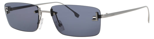 FENDI FE4172US Frame SHINY LIGHT RUTHENIUM Lens BLUE TINT