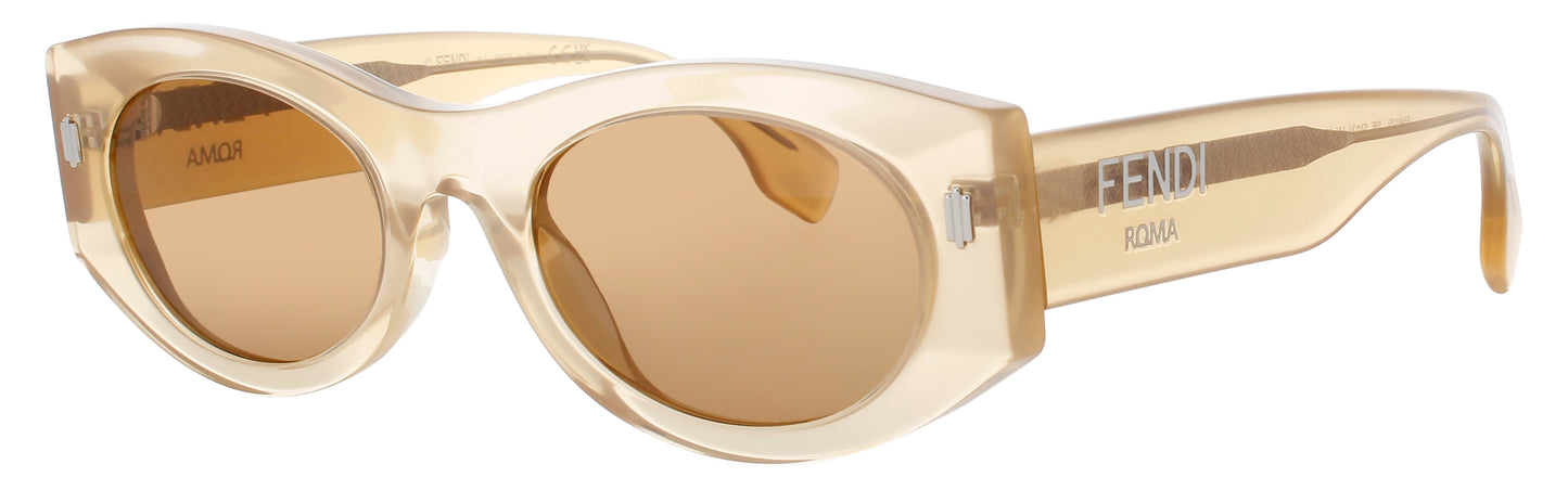 FENDI FE40125I Frame BEIGE Lens BROWN