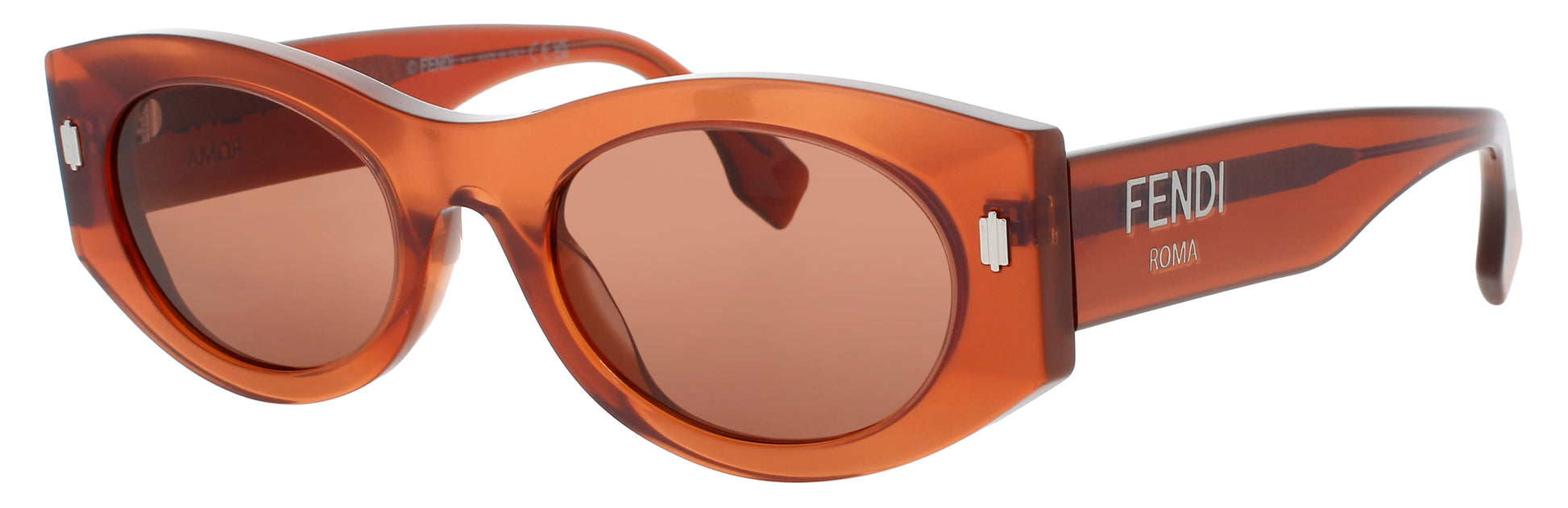 FENDI FE40125I Frame RED/OTHER Lens BROWN TINT