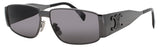 CELINE CL40325U Frame SHINY RUTHENIUM Lens SMOKE