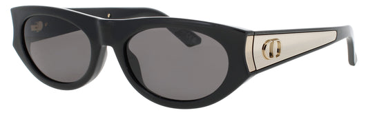 DIOR CD40225I Frame SHINY BLACK  Lens SMOKE