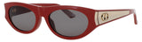 DIOR CD40225I Frame SHINY RED  Lens SMOKE