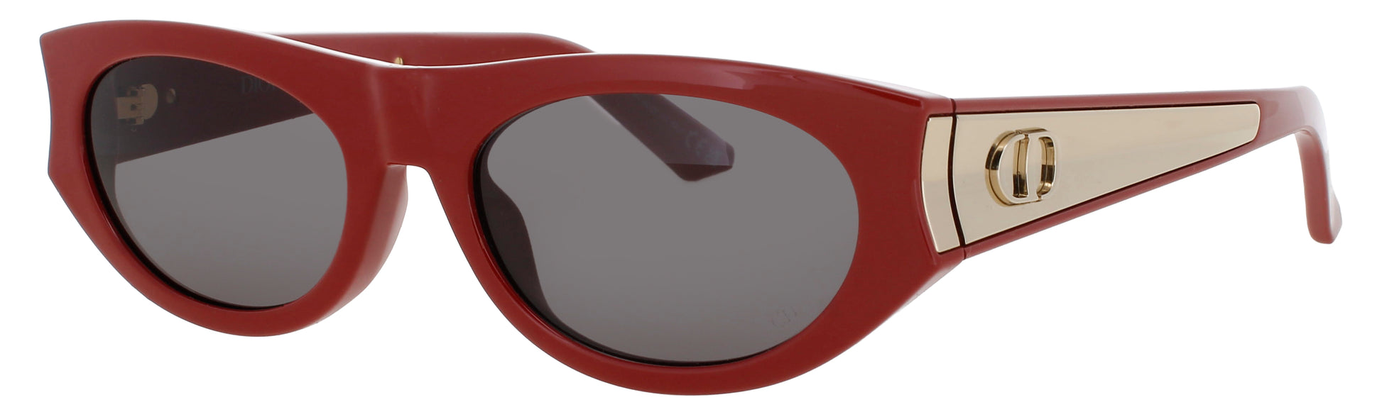 DIOR CD40225I Frame SHINY RED  Lens SMOKE