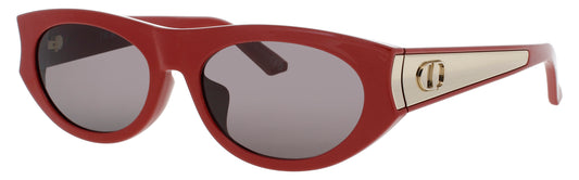 DIOR CD40225F Frame SHINY RED Lens  SMOKE