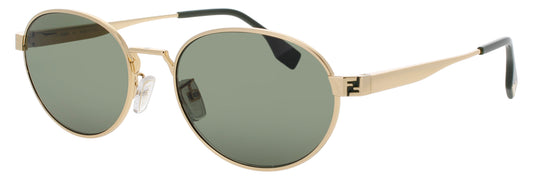 FENDI FE40180U Frame SHINY ENDURA GOLD Lens GREEN TINT