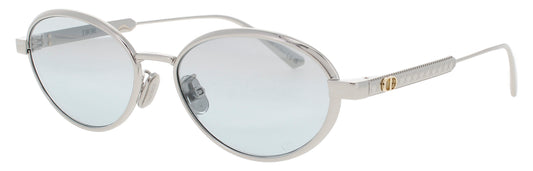 DIOR CD40209U Frame SHINY PALLADIUM Lens BLUE MIRROR