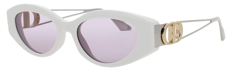 DIOR CD40186I Frame IVORY  Lens VIOLET TINT