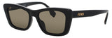 FENDI FE40185I Frame SHINY BLACK   Lens GREEN