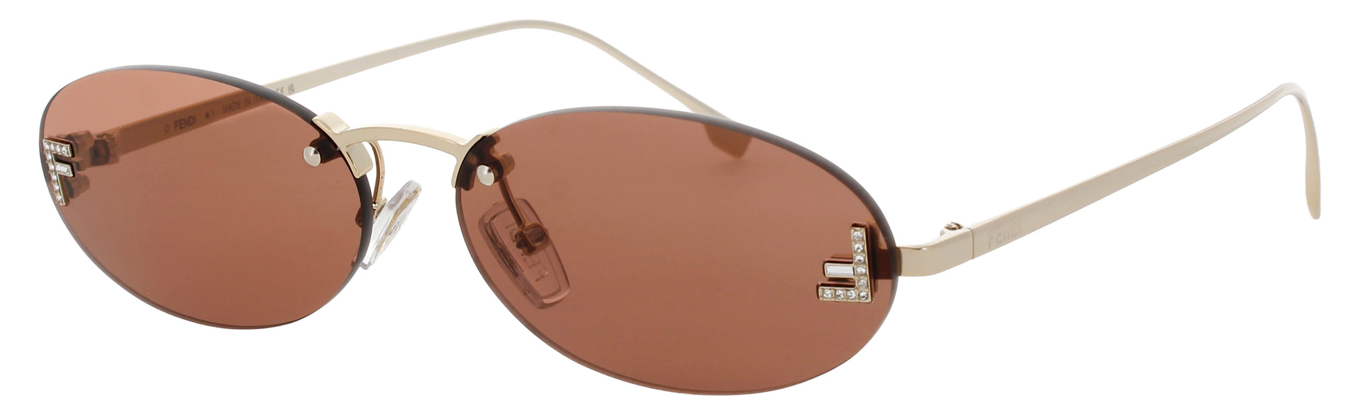 FENDI FE4075US Frame GOLD Lens BORDEAUX