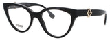 FENDI FE50134I Frame SHINY BLACK Lens DEMO