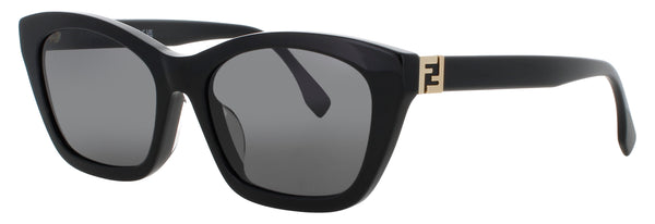 FENDI FE40205F Frame SHINY BLACK Lens SMOKE