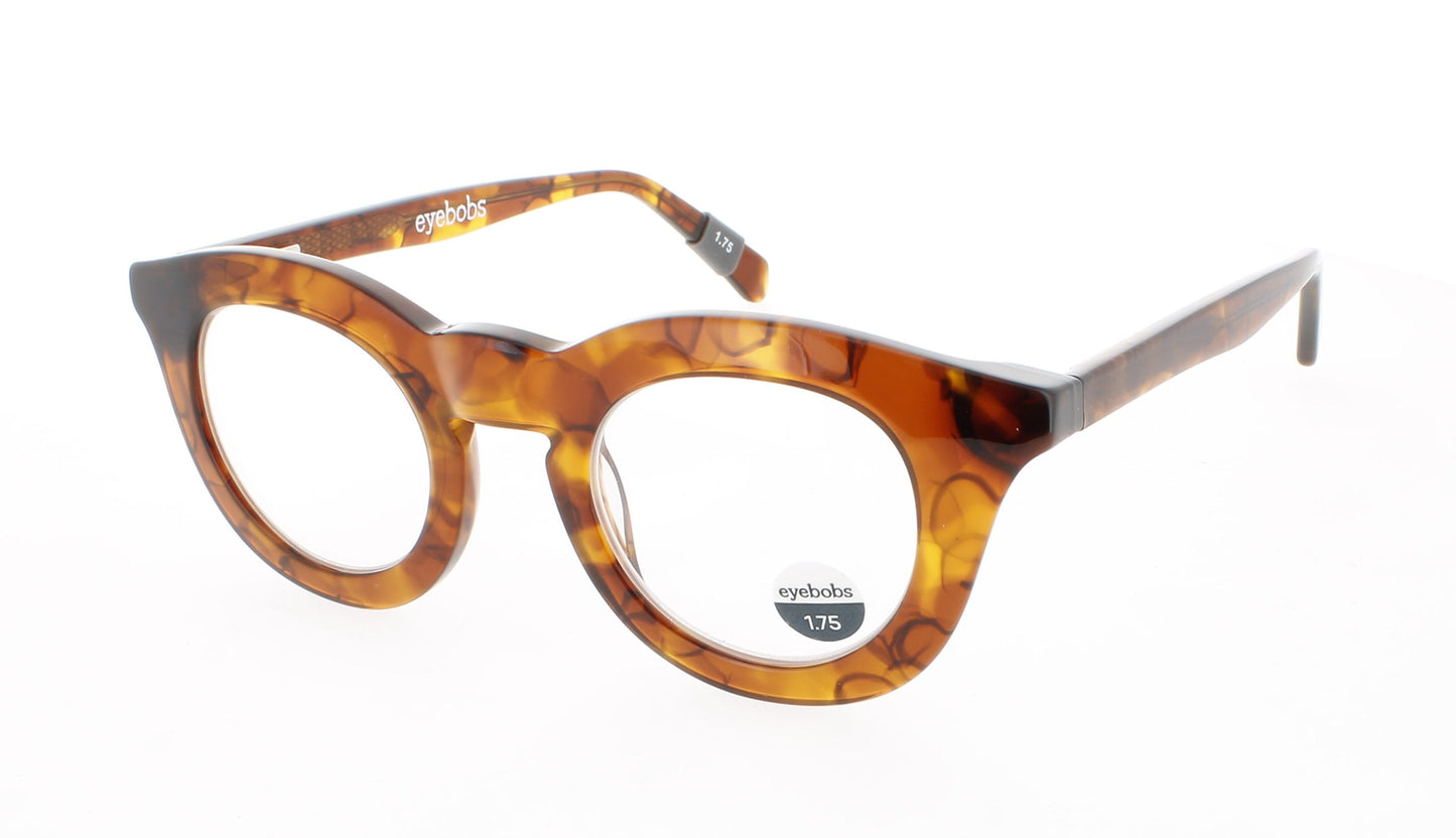 EYEBOBS PROFUSE Frame SHINY ORANGE PATTERN Lens DEMO