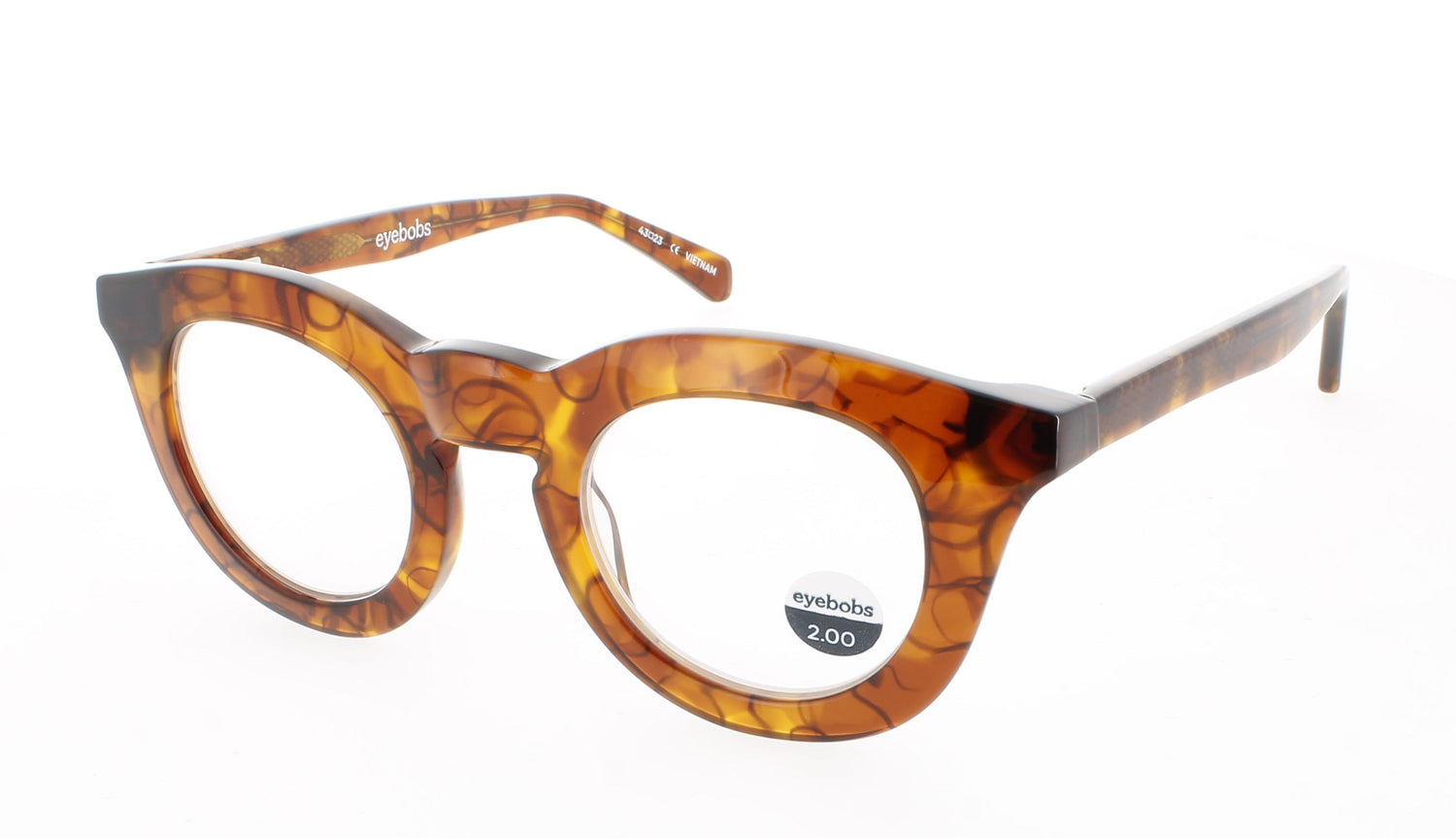 EYEBOBS PROFUSE Frame SHINY ORANGE PATTERN Lens DEMO