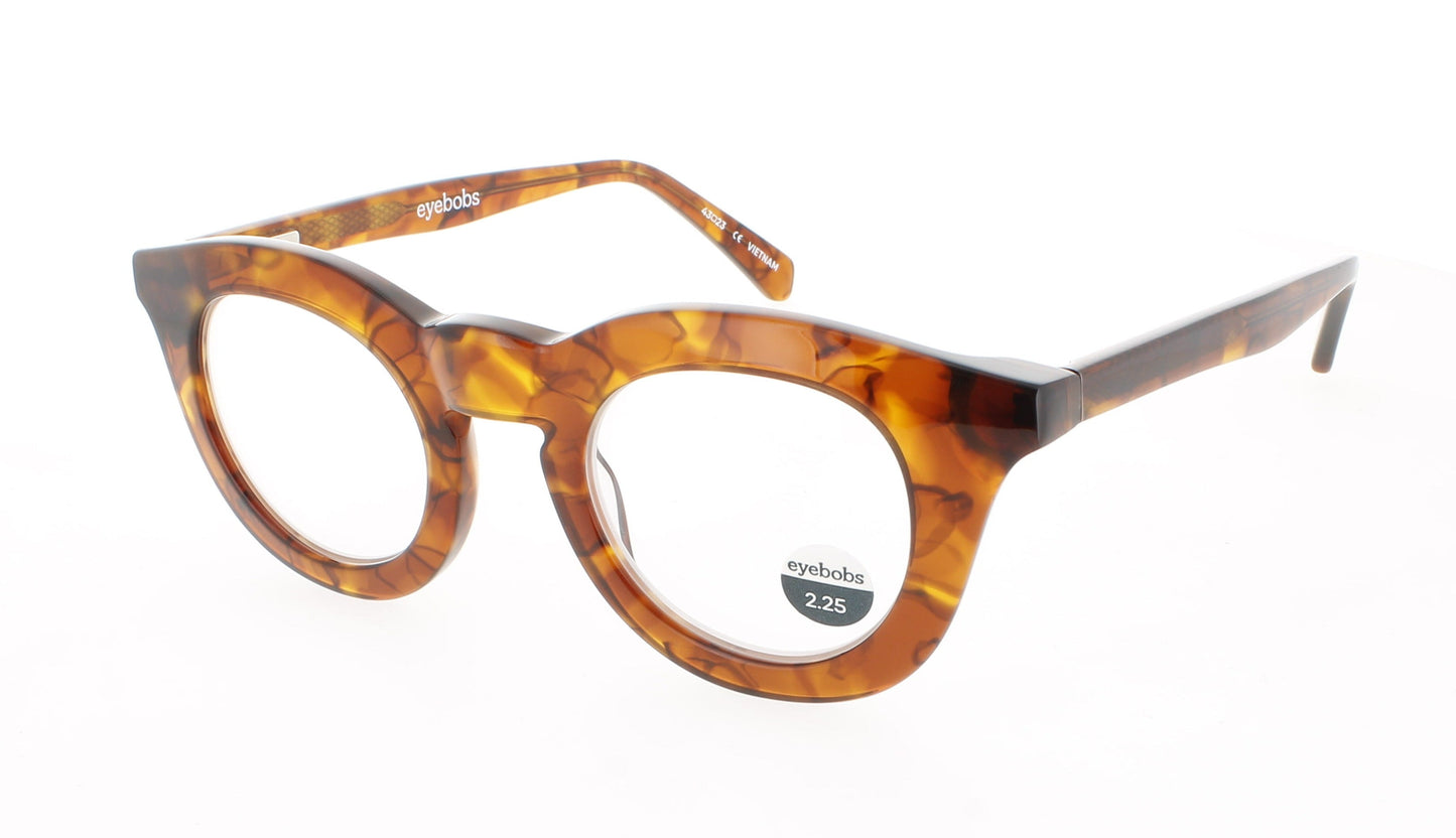 EYEBOBS PROFUSE Frame SHINY ORANGE PATTERN Lens DEMO