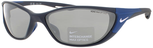 NIKE ZONE DZ7356 Frame MATTE MIDNIGHT NAVY Lens GREY W/ SILVER FLASH
