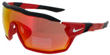 NIKE SHOW X RUSH TEAM FD1887 Frame UNIVERSITY RED Lens RED MIRROR