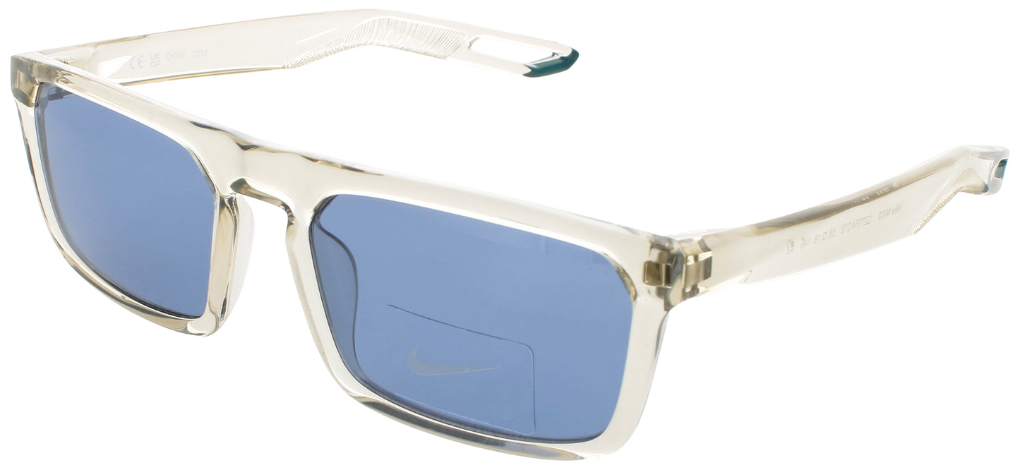 NIKE NV03 DZ7374 Frame LIGHT BONE Lens BLUE