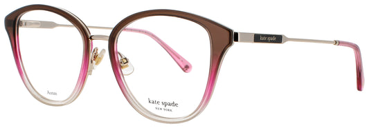 KATE SPADE HALLIE/G Frame BROWN/PINK/MULTI Lens DEMO