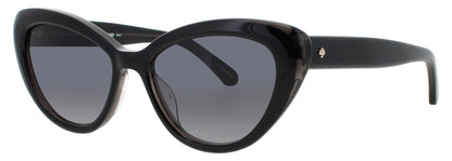KATE SPADE MARLAH/S Frame BLACK Lens DARK GREY FLASH