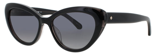 KATE SPADE MARLAH/S Frame BLACK Lens DARK GREY FLASH