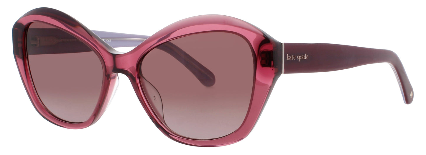 KATE SPADE AGLAIA/S Frame RED Lens PINK GRADIENT
