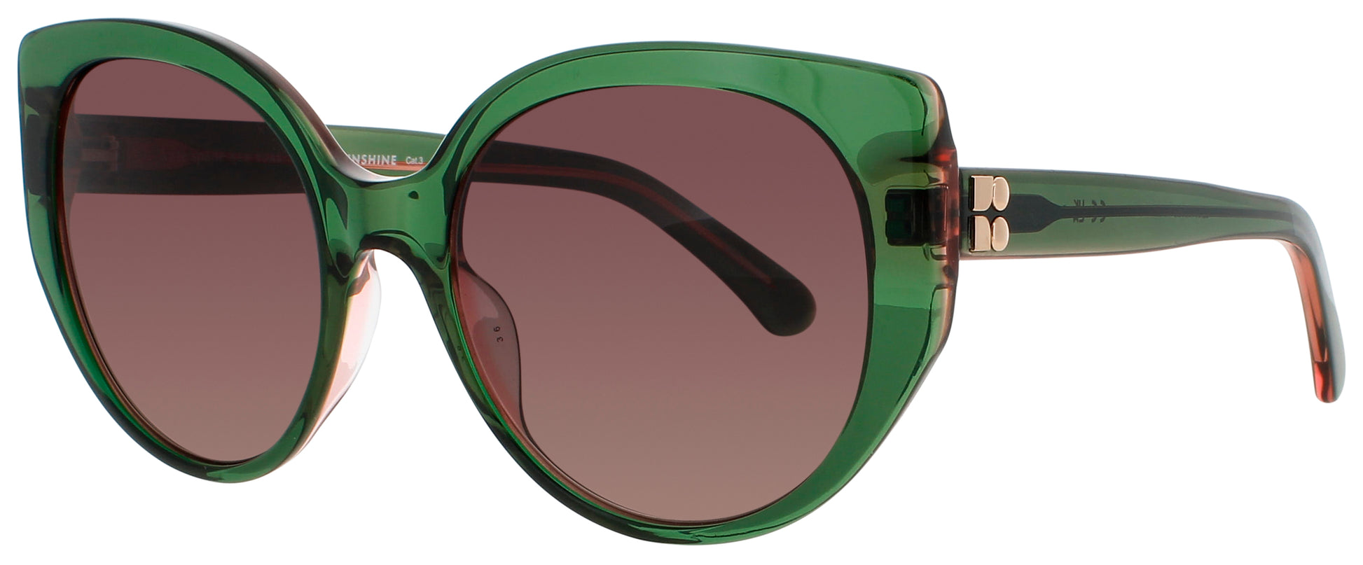 KATE SPADE SERAPHINA/G/S Frame GREEN PINK Lens GREY POLORIZED