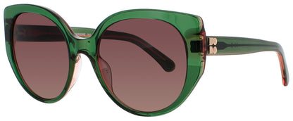 KATE SPADE SERAPHINA/G/S Frame GREEN PINK Lens GREY POLORIZED