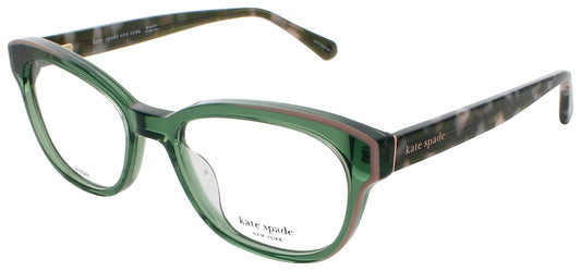 KATE SPADE ZELDA Frame GREEN PINK Lens DEMO