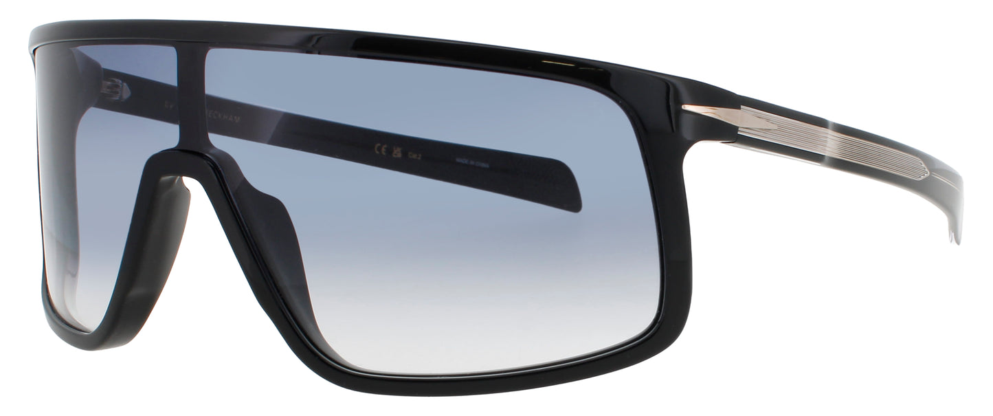 DAVID BECKHAM 99/VISOR Frame BLACK / GOLD Lens DARK BLUE FLASH