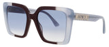 MOSCHINO MOS172/S Frame BLUE BURGUNDY Lens BLUE GRADIENT