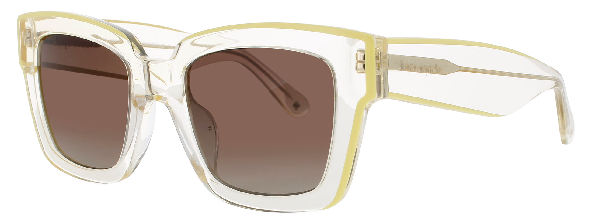 KATE SPADE BRYNNE/G/S Frame YELLOW Lens BROWN FLASH