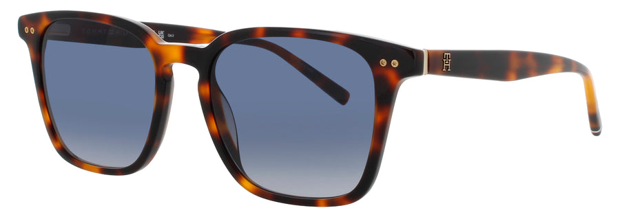 TOMMY HILFIGER TH-2158/S Frame HAVANA Lens BLUE GRADIENT