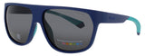POLAROID PLD-7053/S Frame MATTE BLUE Lens SMOKE POLARIZED