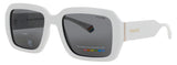 POLAROID PLD-6223/S/X Frame WHITE Lens SMOKE POLARIZED