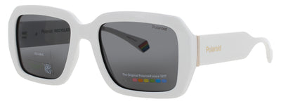 POLAROID PLD-6223/S/X Frame WHITE Lens SMOKE POLARIZED