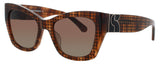 KATE SPADE JAYDA/G/S Frame BLACK / WHITE Lens BROWN GRADIENT