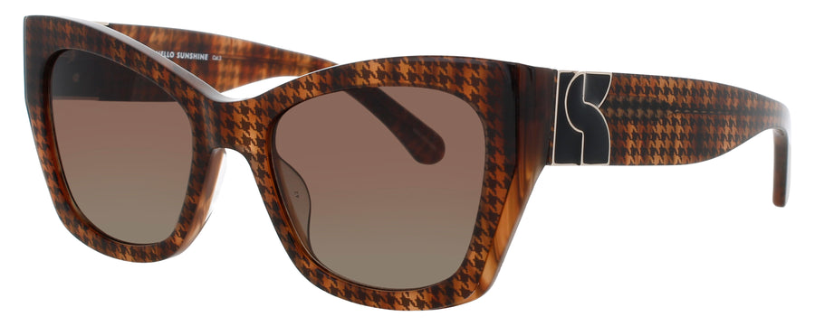 KATE SPADE JAYDA/G/S Frame BLACK / WHITE Lens BROWN GRADIENT