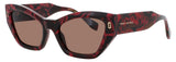 MARC JACOBS MJ-1117/S Frame BURGUNDY MARBLE Lens GRADIENT BROWN