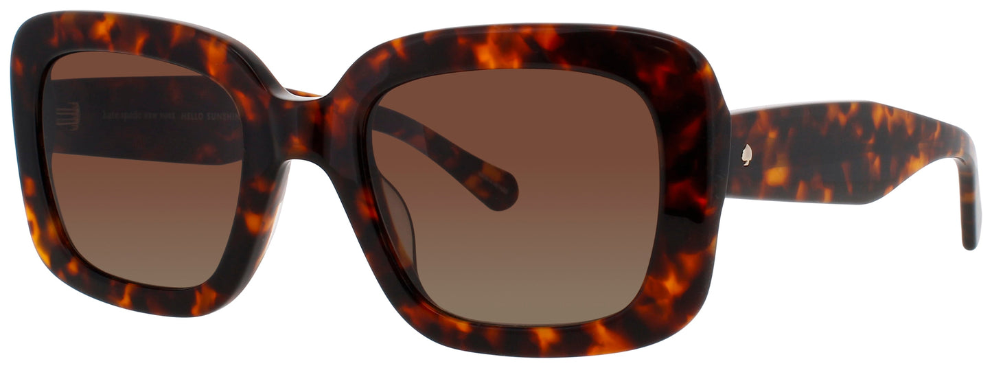 KATE SPADE BELLAMY/S/US Frame HAVANA Lens BROWN