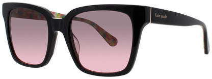 KATE SPADE HARLOW/G/S/US Frame BLACK Lens GREY FUCHSIA