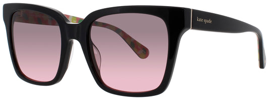 KATE SPADE HARLOW/G/S/US Frame BLACK Lens GREY FUCHSIA