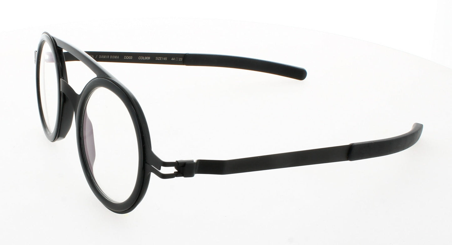 MYKITA NO1-DD03-BLACK/BLACK Frame BLACK/BLACK Lens DEMO